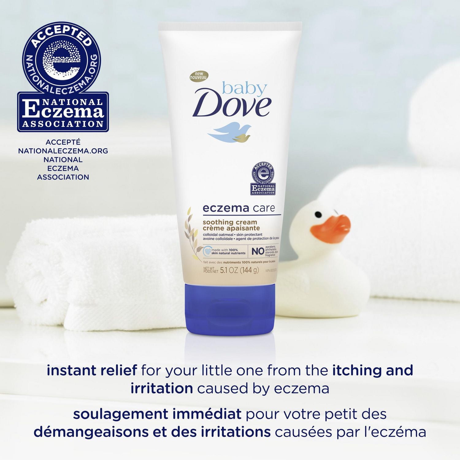 Baby Dove Soothing Cream Colloidal Oatmeal Eczema Care, 144 g
