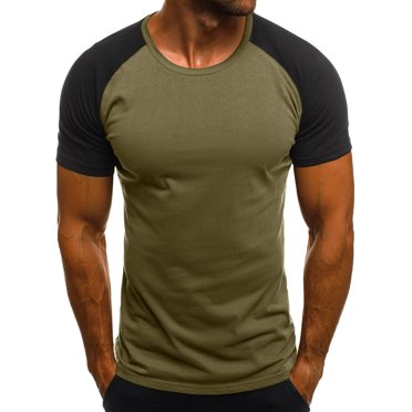 Leutsin T-Shirt Blouse à Manches Courtes Ajusté Décontracté pour Homme à Imprimé Camouflage