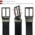 thumbnail image 3 of Maikun Mens Reversible Leather Belt, Dress Casual Belts for Men, One Belt Reverse For 2 Sides, 3 of 3