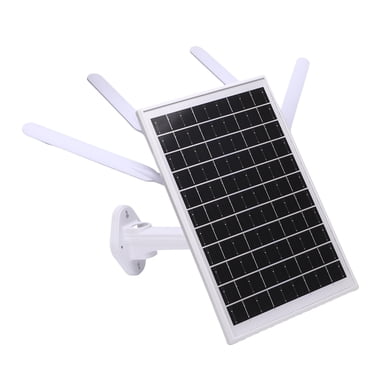 Modem Routeur 12W à Énergie Solaire 4G LTE, Prolongateur Solaire WiFi 6 Extérieur 300 Mbps avec Emplacement pour Carte SIM, Étanchéité IP66, Portée WiFi 150 m, Batterie 18000 mAh