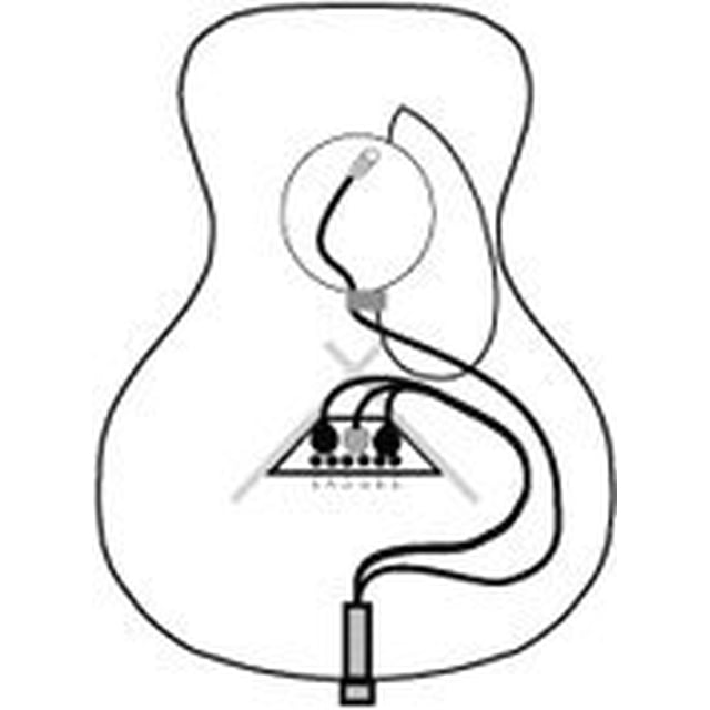 Système de Ramassage de Guitare K&K Sound Trinity Mini PRO avec Micro et Interrupteur de Phase