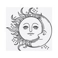 thumbnail image 4 of Fridja Débardeur Sans Manches à Col Rond Imprimé Lune Soleil Décontracté pour Femmes, 4 of 7