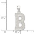 thumbnail image 2 of Pendentif Breloque Collier Monogramme Prénom Initiale Lettre B Délicat en Argent Sterling 925, 2 of 6