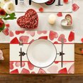 thumbnail image 4 of Wooowa Valentine's Day Printed Placemat 11.8x17.7 Inches - Heat-Resistant Table Decor for Kitchen, Home & Holiday Parties, 4 of 6