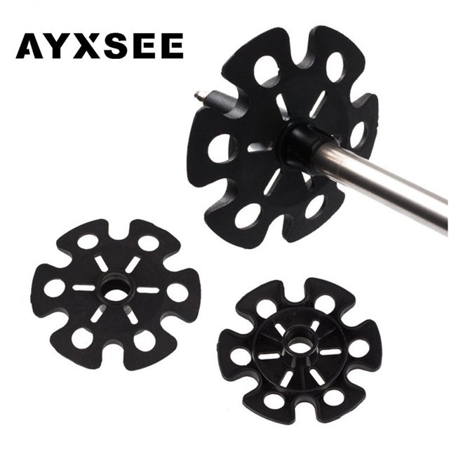 8 Pcs Paniers de Randonnée Pole Snow, Poteaux de Randonnée, Paniers Anti-Boue, Pointes de Perche de Ski d'Hiver pour la Marche en Plein Air, Bâtons Accessoires. l'Image Montre des Paniers de Neige en Plastique Noirs, Légers et Durables avec une Conception Circulaire et de Multiples Découpes, Conçus pour s'Adapter aux Perches de Randonnée Ou de Ski. Ces Accessoires Empêchent les Perches de s'Enfoncer dans un Sol Souple Ou la Neige, Améliorant la Stabilité Lors d'Activités de Plein Air comme la Randonnée, le Randonnée et la Raquette