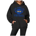 thumbnail image 2 of WEAIXIMIUNG Chandail en Molleton Surdimensionné pour Femmes Plus 3TG Sweat à Capuche Décontracté Col Rond Imprimé Lettre Football de Ville, 2 of 3