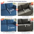 thumbnail image 4 of LLappuil Modular Sectional Sofa, 4 Seat Modular Sectional Sofa with Storage, Velvet Waterproof Anti-Scratch Sofa for Living Room, 4 of 8