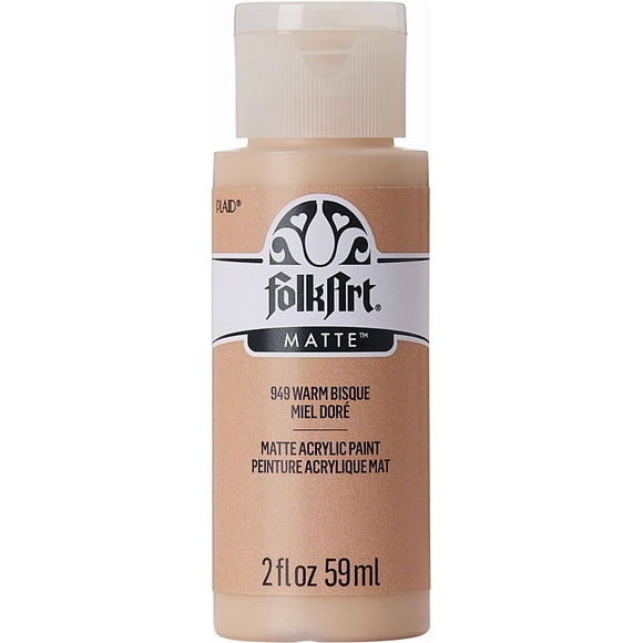 Folkart Matte Acrylic Craft Paint, 2 fl. oz., Warm Bisque