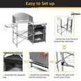 thumbnail image 4 of Costway Table de Camping Pliable BBQ Extérieur Support de Grillade Portable avec Sac Pare-Vent, 4 of 9