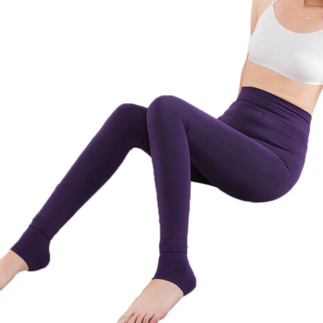 Honganda Bas de Base pour Dames Chauds Haute Élasticité Collants Serrés à Échelons