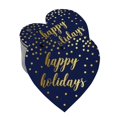thumbnail image 1 of Inkdotpot Real Gold Foil Happy Holiday Tag Favor Hang Paper Tag 100 Pieces, 1 of 6
