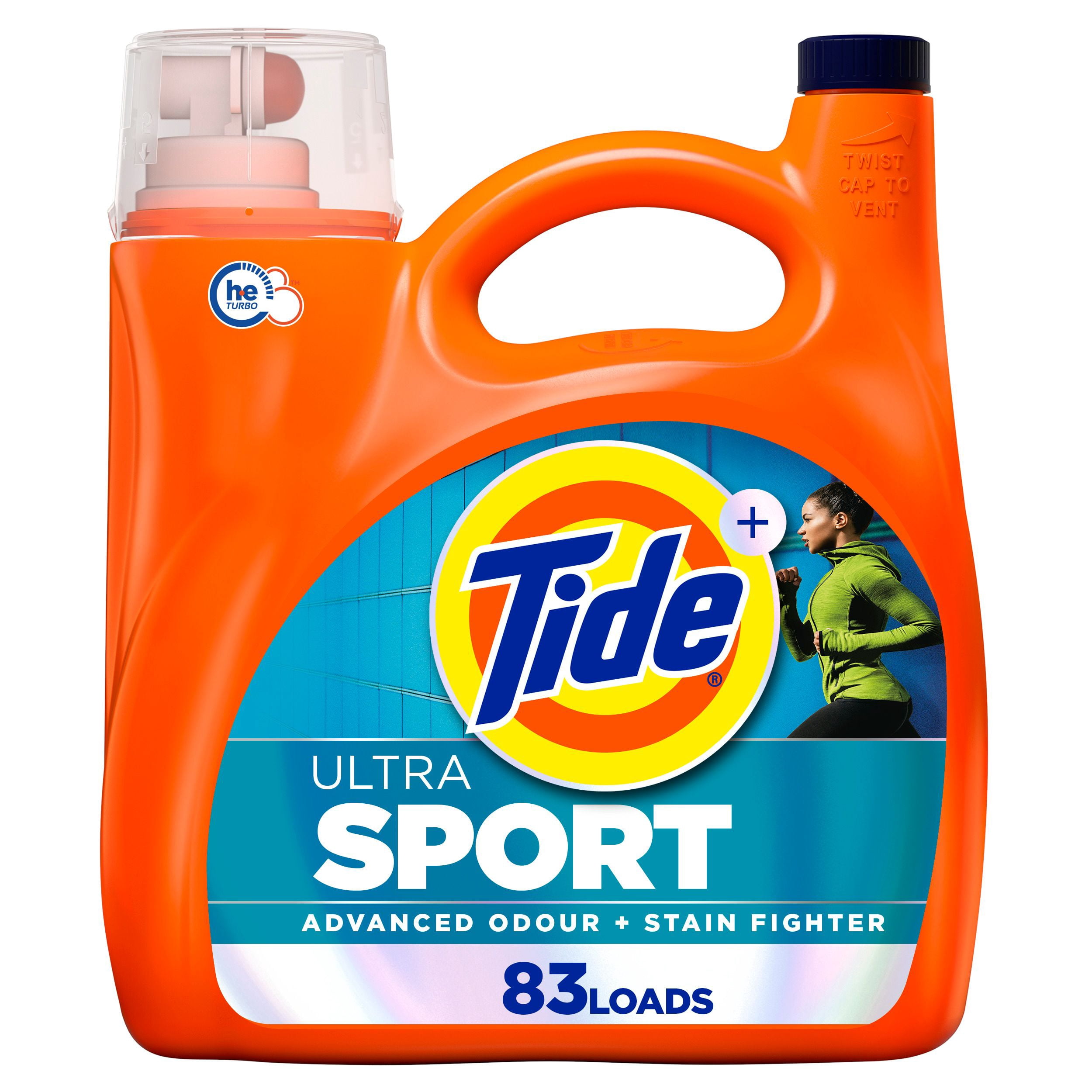 Tide Ultra Sport Liquid Laundry Detergent, 3.46 L, 83 Loads, Laundry Detergent Liquid with Advanced Sweat plus Stain Fighters