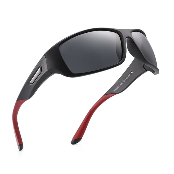 PUKCLAR Polarized Sports Sunglasses for Men Women Sunglasses Unbreakable Frame