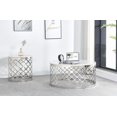 thumbnail image 2 of Topline Home Furnishings Round Coffee Table with Faux Marble Top, 2 of 2