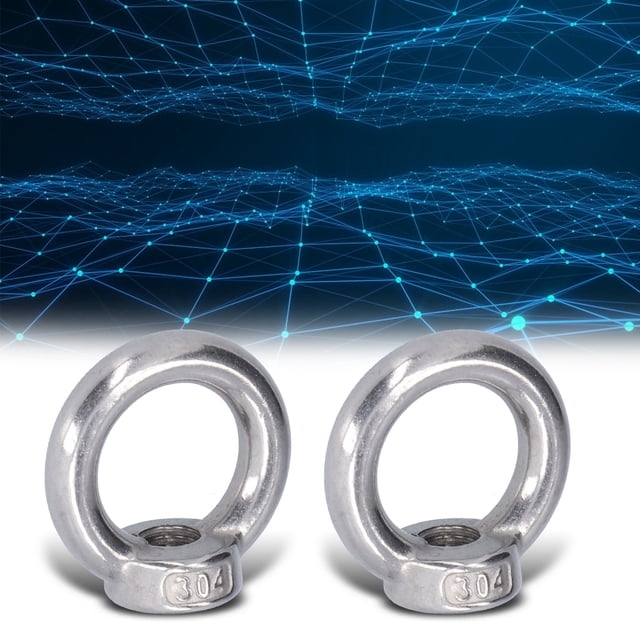 Loewten Lifting Eye Nut, High Strength Threaded Marine Nuts For Mining Equipment For Forestry Machinery For Engineering Cranes