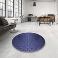 thumbnail image 4 of Ahgly Tapis Rectangulaire Lavable en Machine Intérieur Transitionnel Bleu Nuit, 7 Pieds x 10 Pieds, 4 of 7