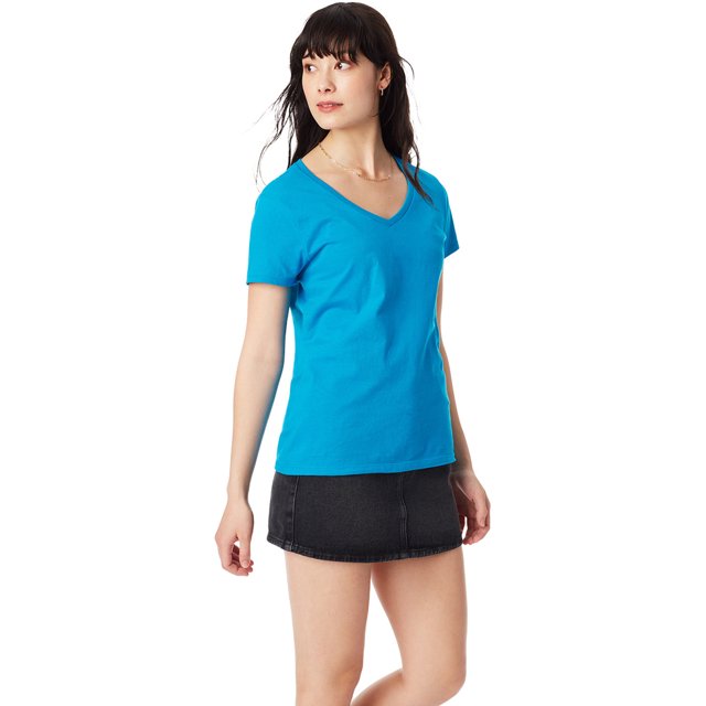 Perfect-T T-Shirt Col en V pour Femmes