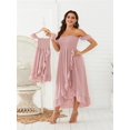 thumbnail image 2 of Mother Daughter Dress Ruffle Family Matching Dresses Off Shoulder Mom And Daughter Matching Clothes Summer Mommy And Me Clothes, 2 of 8