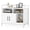 White, variant on Gymax Cat Litter Box Enclosure w/ Storage Compartments Removable Scratching Board White