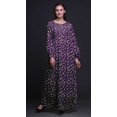 thumbnail image 4 of Bimba Robe Maxi d'Été Décontractée pour Femmes en Georgette Mousse à Imprimé Floral de Roses et de Renoncules, Taille Élastique Longue - Très Petit, 4 of 5