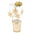 thumbnail image 2 of Abbracc Metal Spinners Rotating Tea Light Candle Holders Candle Stand DIY -Snowflake, 2 of 8