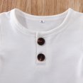 thumbnail image 4 of Baby Boy Girl 2PCS Outfits Short Sleeve Button Tee Shirt Drawstring Shorts Pants Casual Clothes Set, 4 of 9