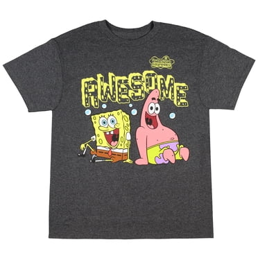 Spongebob Squarepants Boy's Bob And Patrick Awesome T-Shirt (Small)