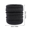thumbnail image 3 of Winter Warm Plus Fluff Line Stripe Bib Cover Solid Color Collar Thick Knit Bib, 3 of 3