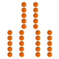 thumbnail image 1 of maskred 10 Pieces EVA Foam Golf Swing Training Exercises Balls Practice Orange 42mm 3Set, 1 of 6