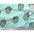 thumbnail image 2 of Soimoi Moss Georgette Fabric Paisley Block Fabric Prints by Yard 42 Inch Wide, 2 of 3