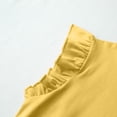 thumbnail image 4 of WEIYLL Girls T-Shirts Basic Ruffle Fly Sleeve Cute Tunic Crewneck Summer Casual Child Tee Tops for 2-3 Years, 4 of 5