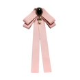 thumbnail image 4 of KLKCMS Bowknot Brooch Pin Collar Elegant Ribbon Brooches Ribbon Bow Tie Brooch Neck Tie Pink, 4 of 9