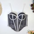 thumbnail image 1 of Folding Elastic Small Suspender Youthful Short Fishbone Tube Top for Enhanced and Comfort, 1 of 4