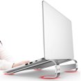 thumbnail image 4 of Cagogo Laptop Stand, Portable Aluminum Alloy Ergonomic Laptop Riser for Desk, Adjustable Height Laptop Holder for 10-18 Inch Notebook, Ventilated Cooling Laptop Stand for Home Office Workstation, 4 of 7