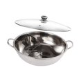 thumbnail image 4 of Shangren Shabu Shabu Divider Hot Pot Tabletop Three Meal Pot for Camping Home Kitchen 33.2cm, 4 of 7