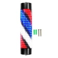 thumbnail image 1 of Rainproof Barber Shop Pole Red Blue White Rotating Light Lighting Stripes Lights 15cmx65cm Black, 1 of 8