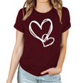 thumbnail image 4 of LSLJS T-shirt Imprimé « Lover Love » pour Femme à Col Rond, Manches Courtes, Haut, Cadeaux pour Femmes, 4 of 4
