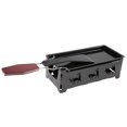 thumbnail image 3 of Cheese Melter Raclette Grill,Cheese Melting Pan With Silicone Spatula Non Stick Mini Rotaster Baking Tray Stove Set Red 300g, 3 of 8