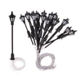 thumbnail image 1 of 20 Pcs Mini Lampadaires Modèle 7 cm Échelle O LED Lumières de Jardin 1:, 1 of 8