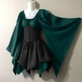 thumbnail image 1 of DPTALR Halloween Femmes Costumes de Cosplay Gothique Rétro Robe Corset à Manches Longues, 1 of 3