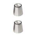 thumbnail image 2 of stanreset Hot Sale 1PC Stainless Icing Piping Nozzle Cream Cake Decorating Pastry Tip Fondant Cake Tools Kitchen Baking Gadgets No.01 2Set, 2 of 6