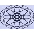 thumbnail image 1 of Ahgly Tapis Rectangulaire Lavable en Machine Intérieur Lavande Bleu, 3 Pieds x 5 Pieds, 1 of 7