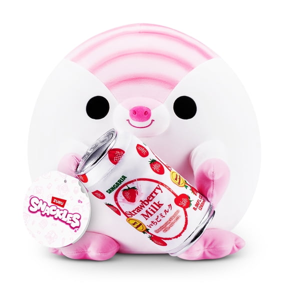 Snackles Peluche série 3 8 pouces sous licence de ZURU (Pink Fairy Armadillo w/Sangaria) de ZURU, Peluche avec licence accessoires Snack Brand