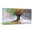 thumbnail image 1 of Tableau moderne imprimée sur toile Design Art Arbre en 4 saisons, 1 of 3