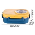 thumbnail image 3 of Renjiang Bento Box Adult Lunch Box,3 Stackable Bento Lunch Containers for Adults/Teen, Modern Minimalist Design Bento Box with Utensil Set, Leak-Proof Lunchbox Bento Box for Dining Out, Work, School, 3 of 4