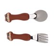 thumbnail image 1 of 6-Piece Baby Spoon Fork Set With Cartoon Handle, Stainless Steel Feeding Utensils For Toddlers With Travel Case, 1 of 8