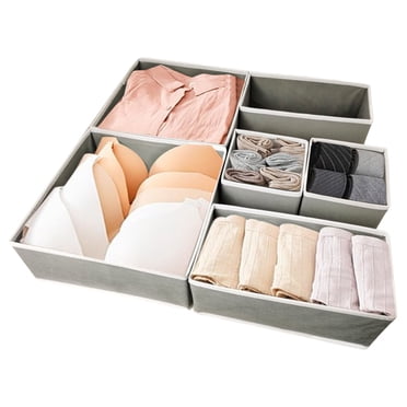 Rbaofujie Foldable Storage Bins 6-Piece Foldable Drawer Wardrobe Storage Box Drawer-Style Six-Piece Set Foldable Storage Box Under Cabinet Storage