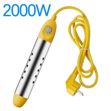 Ohmyroo Chauffe-Eau Portatif à Immersion 2500 W en Acier Inoxydable, Outil de Chauffage Électrique pour Piscine et Baignoire Gonflables
