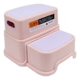 thumbnail image 4 of Two Step Children's Stool,Skidproof Bottom Smoother Edges Nursery Toddler Step Stool For Kids, 4 of 8