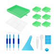 thumbnail image 4 of 5D DIY Diamond Paintings Tray Point Drill Tray Bead Sorting Plate Rhinestone Box Green, 4 of 7
